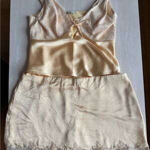 Abercrombie & Fitch Cream Lace Set